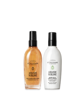 &Oacute;leo Corporal Iluminador e Mist Perfumado Amande Sublime